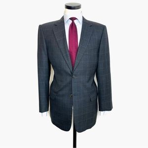 Valentino Tapered Windowpane Sport Jacket